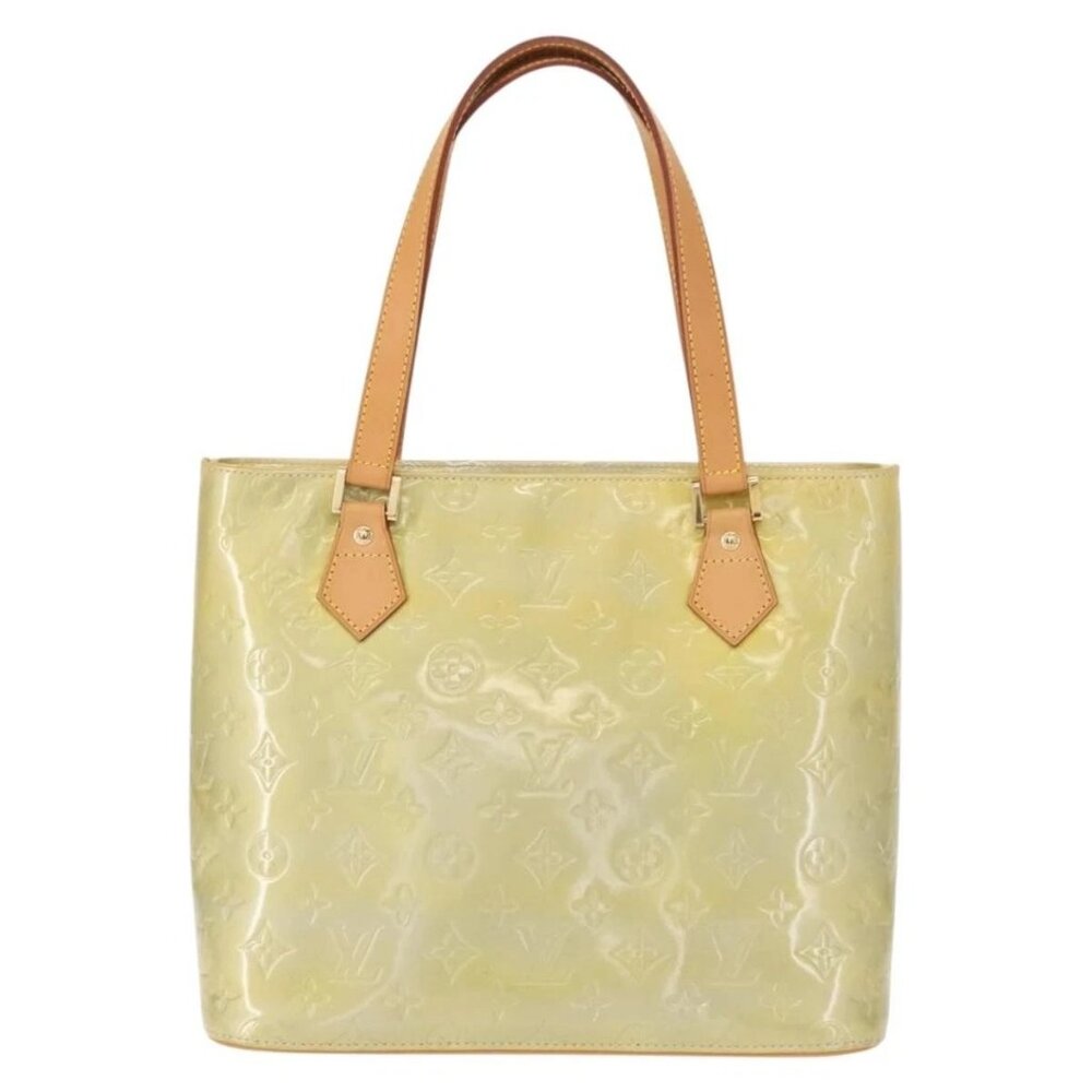 LOUIS VUITTON Monogram Vernis Houston Hand Bag Gris M91053 LV Auth BA7434 - Picture 2 of 16